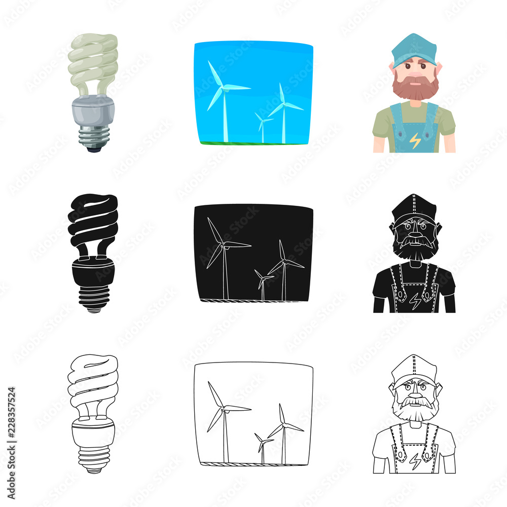 Isolated object of electricity and electric icon. Set of electricity and energy vector icon for stock. Isolated object of electricity and electric icon. Set of electricity and energy vector icon for stock.