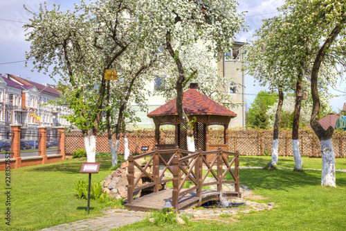 Kaliningrad region. City Gusev. Bridge of Allegiance and Arbor of Love