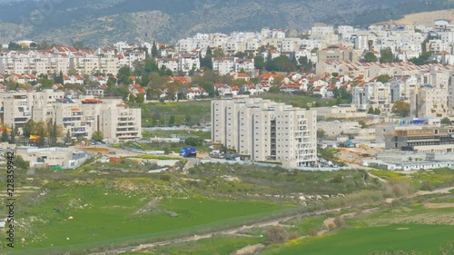 Panorama of southern side Beit Shemesh from mount photo