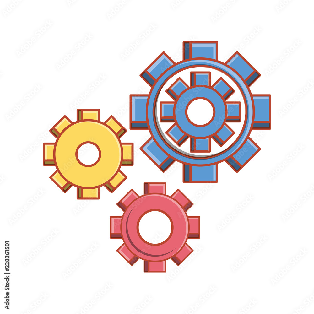 gear machine isolated icon gear machine isolated icon