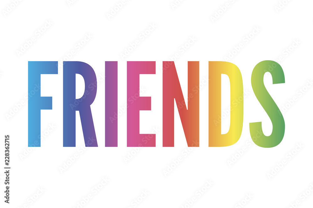 slogan Friends phrase graphic vector Print Fashion lettering calligraphy