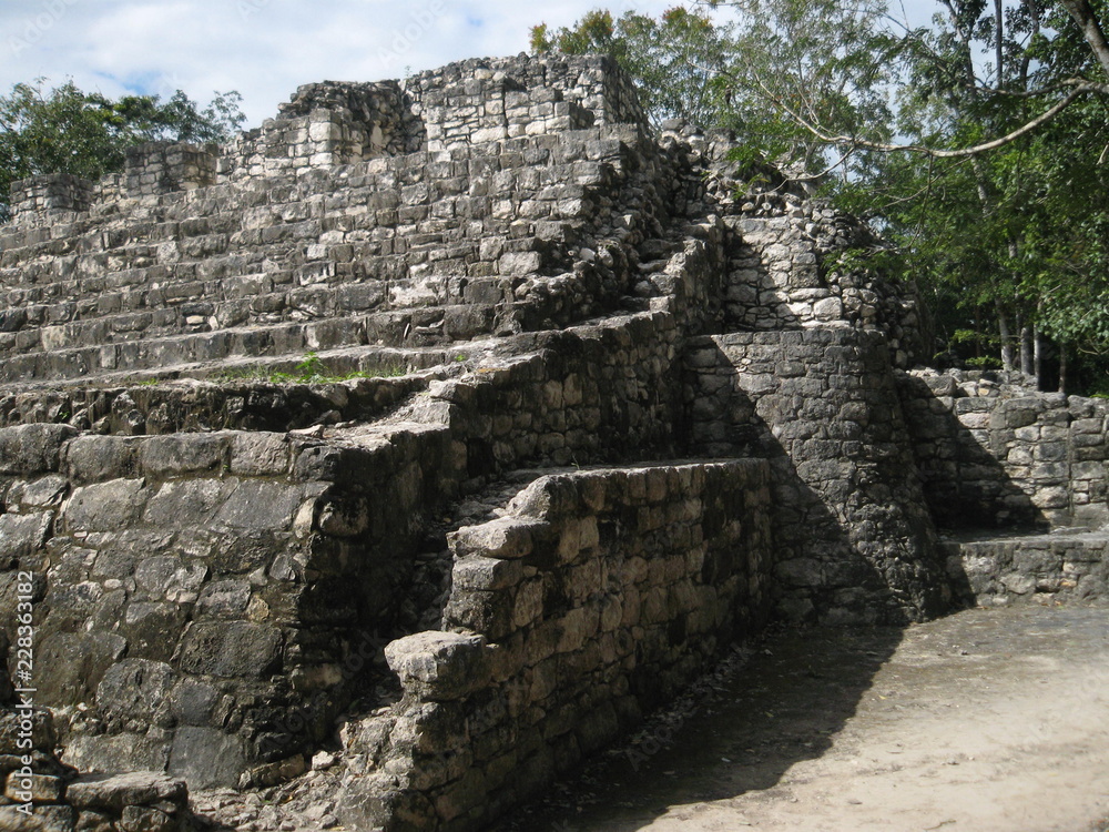 Maya Archaeological Site of Coba, Tulum Mexico Yucatán Peninsula, located in the Mexican state of Quintana Roo