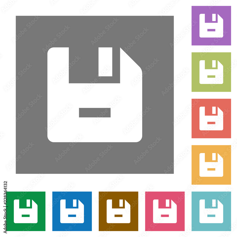 Remove file square flat icons Remove file square flat icons