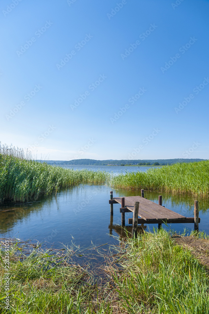 Landscape at the Selliner lake near Baabe Landscape at the Selliner lake near Baabe