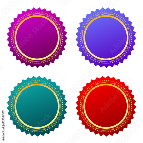 Seal certificate star icon