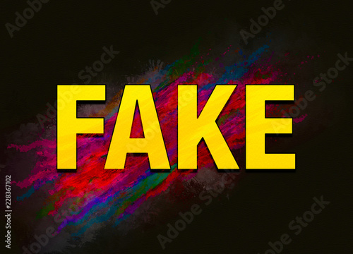 Fake colorful paint abstract background photo