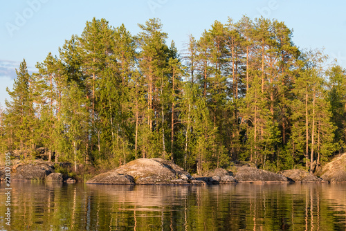 Finnish lakeside scenery photo