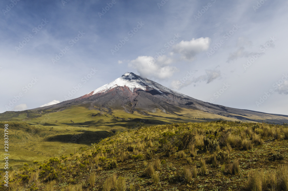 Volcano Cotopaxi, Ecuador / Cotopaxi stratovolcano in the Andes of Ecuador, South America. Volcano Cotopaxi, Ecuador / Cotopaxi stratovolcano in the Andes of Ecuador, South America.