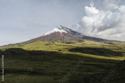 Volcano Cotopaxi, Ecuador / Cotopaxi stratovolcano in the Andes of Ecuador, South America.
