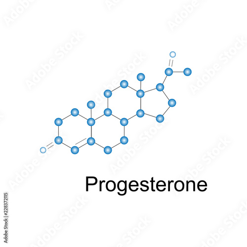 Progesterone molecule