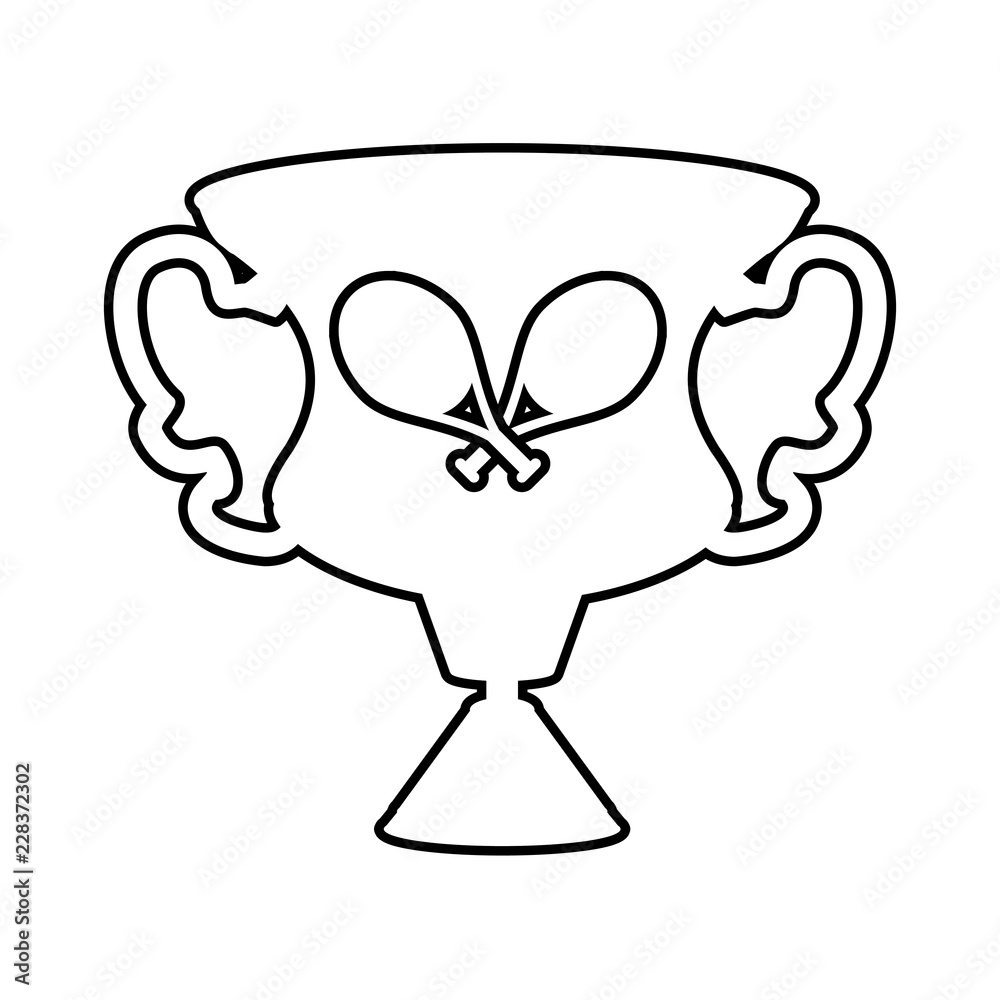 trophy cup with rackets tennis trophy cup with rackets tennis