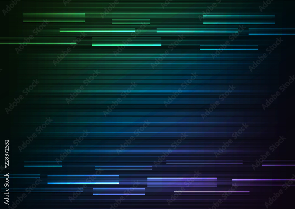 multicolor overlap pixel speed in dark background, geometric layer motion backdrop, simple technology template, vector illustration multicolor overlap pixel speed in dark background, geometric layer motion backdrop, simple technology template, vector illustration