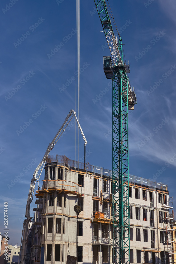 Construction of a residential building in Poznan Construction of a residential building in Poznan