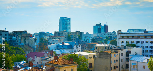 Panoramic view of Bucharest...