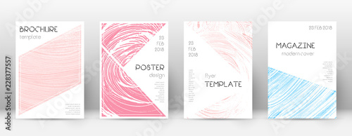Cover page design template. Triangle brochure layo