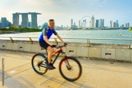 Photography Singapore healthy lifestyle bike riding