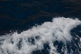 water waves from the ship