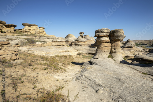 Writing on Stone Provincial Park Hoodoos photo