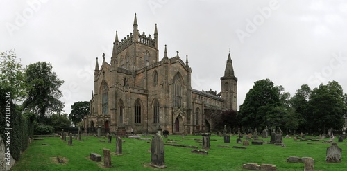 Dunfermline Palace & Abbey ruins in Scotland in United Kingdom