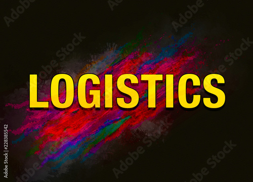 Logistics colorful paint abstract background