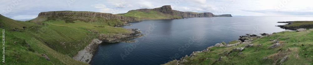 bay near Neist Point lighthouse in the western part of the island of Skye in Scotland in United Kingdom bay near Neist Point lighthouse in the western part of the island of Skye in Scotland in United Kingdom