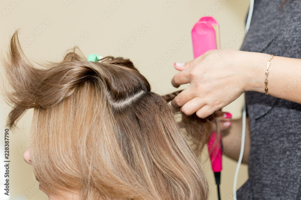 Fototapeta premium professional hair styling