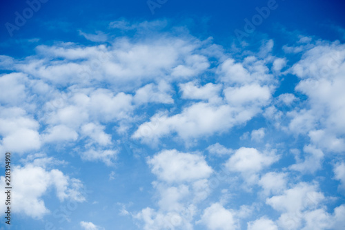 blue sky with cloud closeup