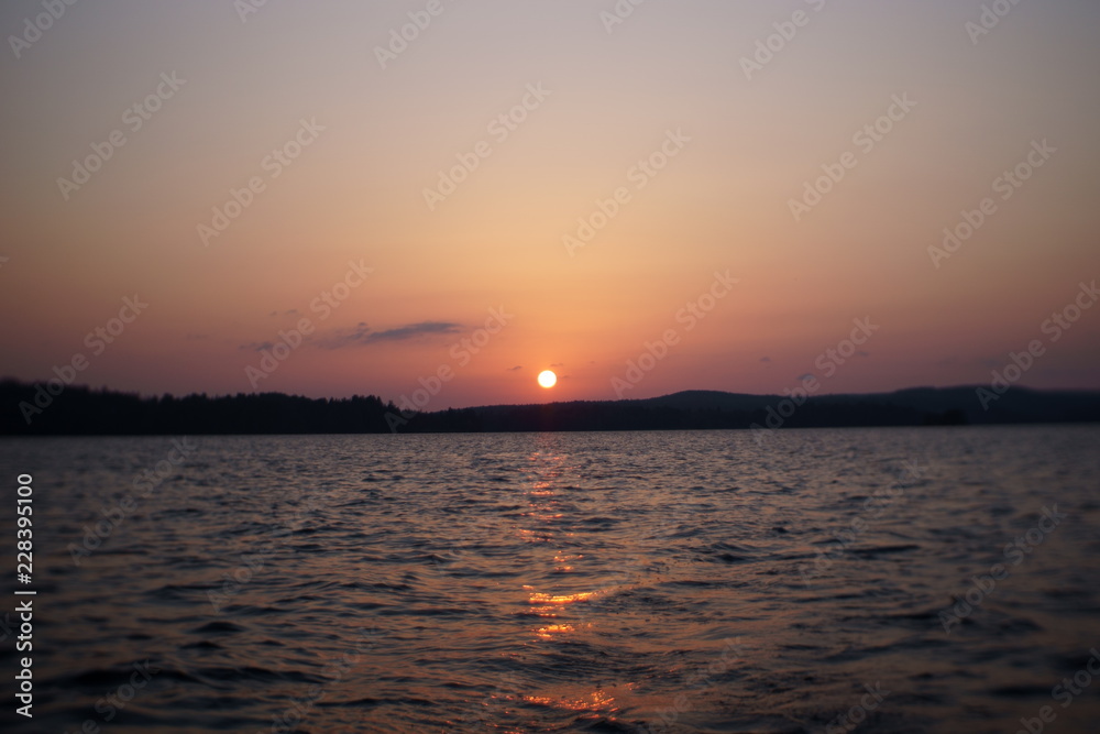 Sunset at the lake