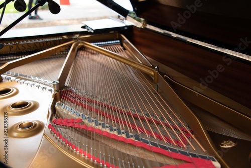 Photos le corde all'interno di un pianoforte