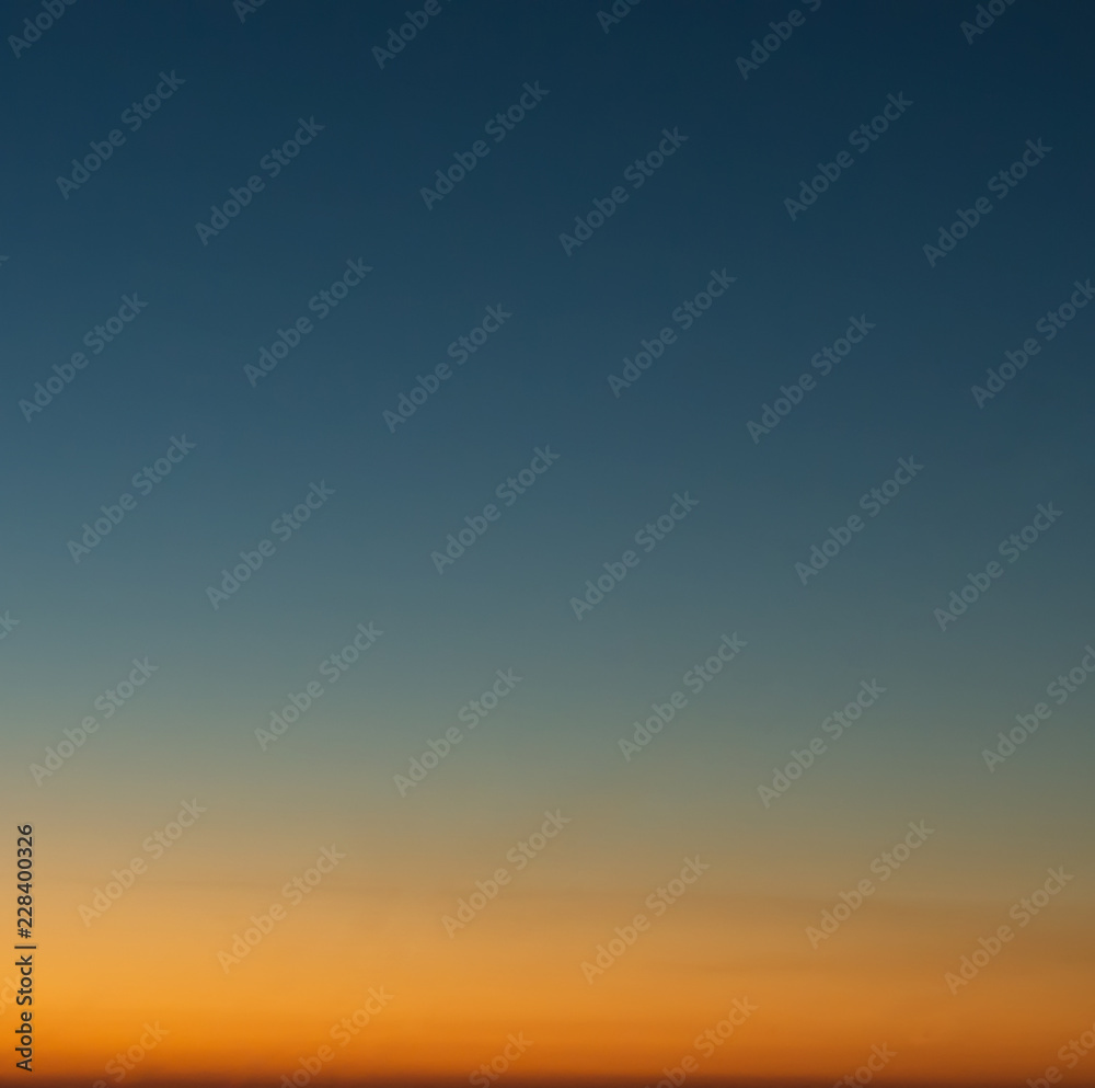 Concept of summer holidays, abstract blur sunset gradient sky background