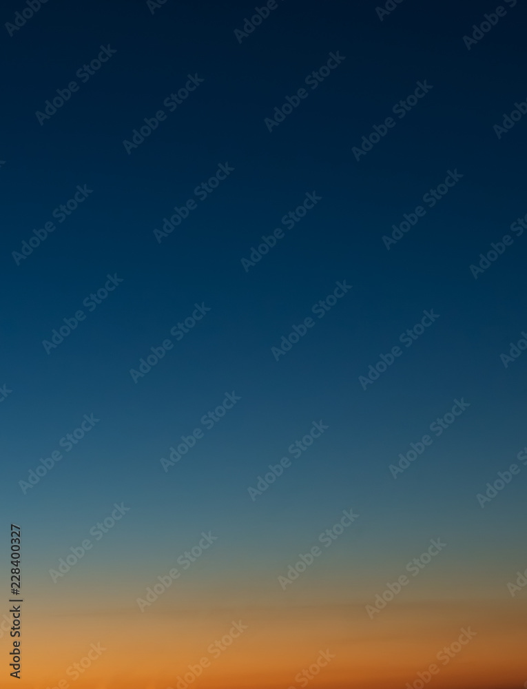 Concept of summer holidays, abstract blur sunset gradient sky background
