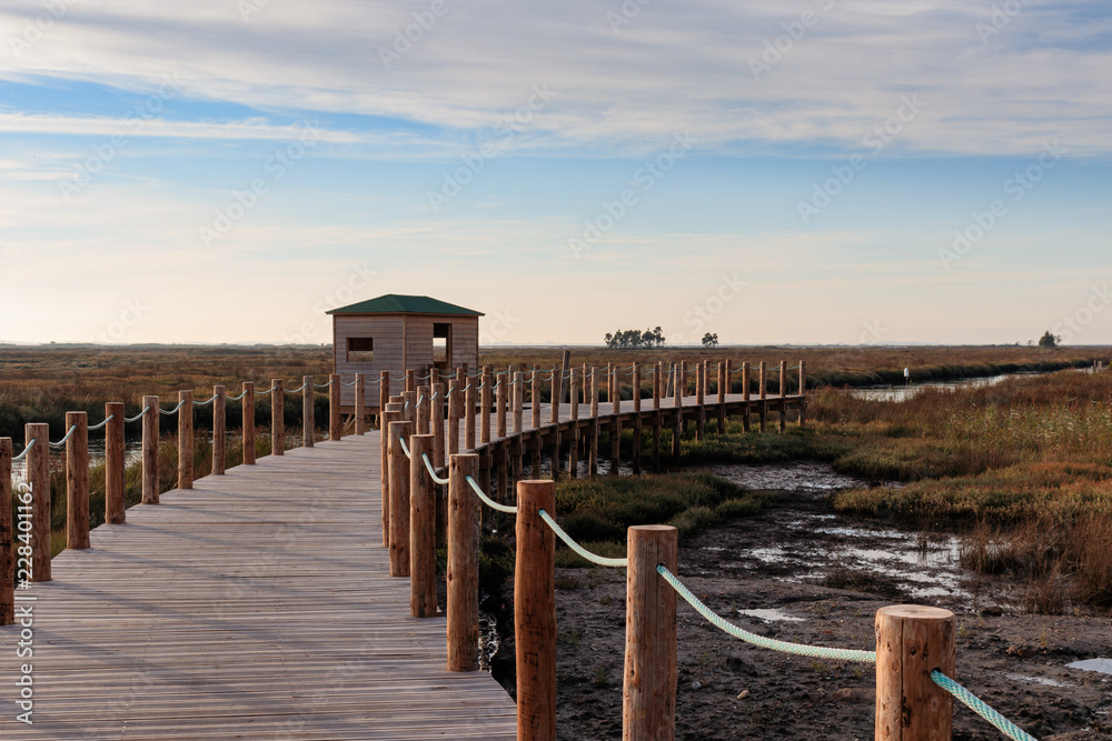 Obraz premium Wooden Gangway