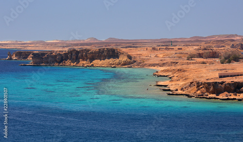 Red Sea coastline in Sharm El Sheikh, Egypt, Sinai