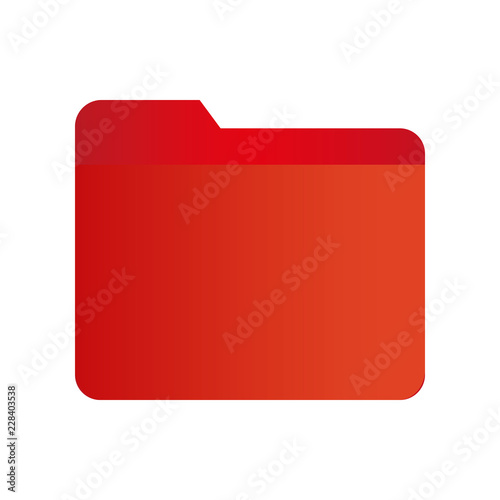 Ordner, Aktenorner - Icon, Piktogramm, grafisches Element - rot
