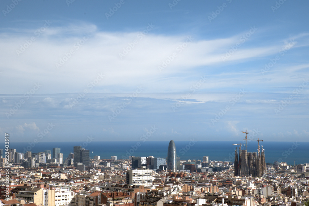 Vista de la ciudad de Barcelona