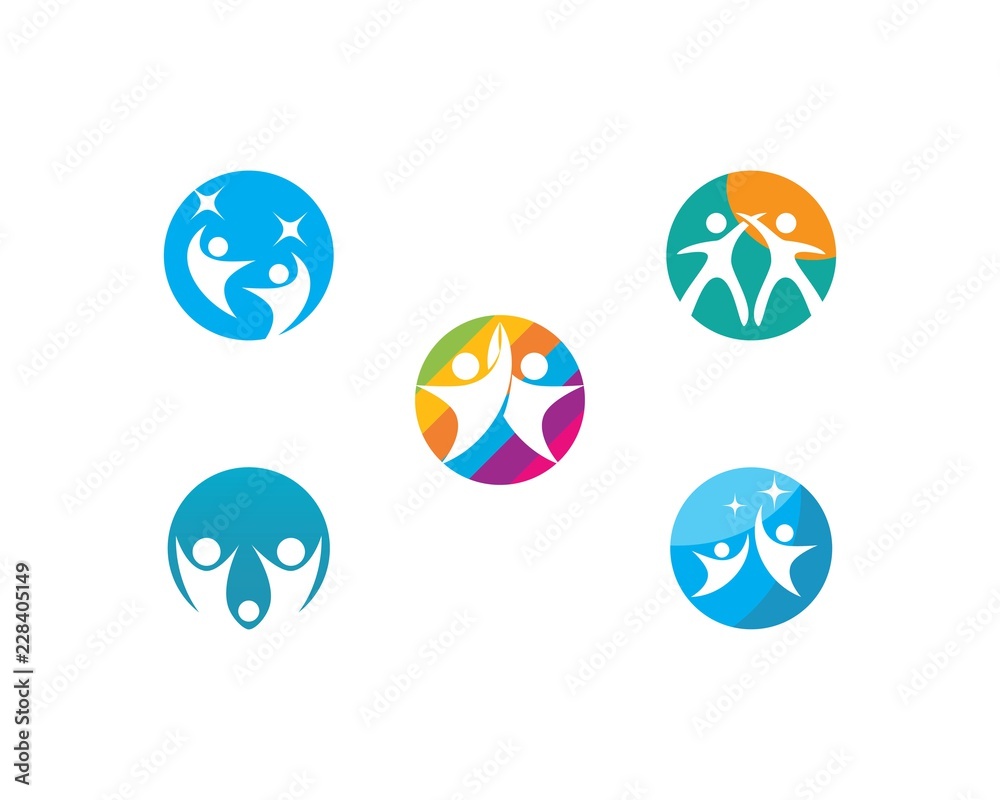 community care Logo template