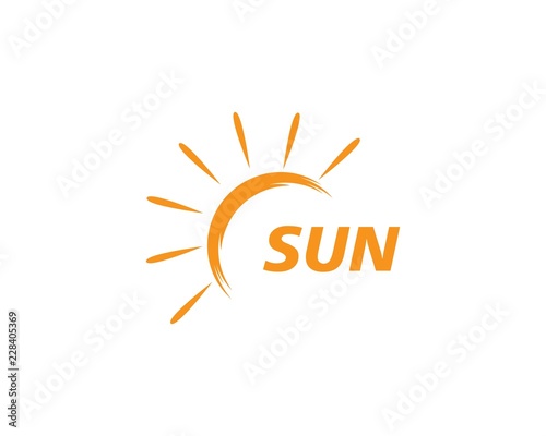 sun ilustration logo vector