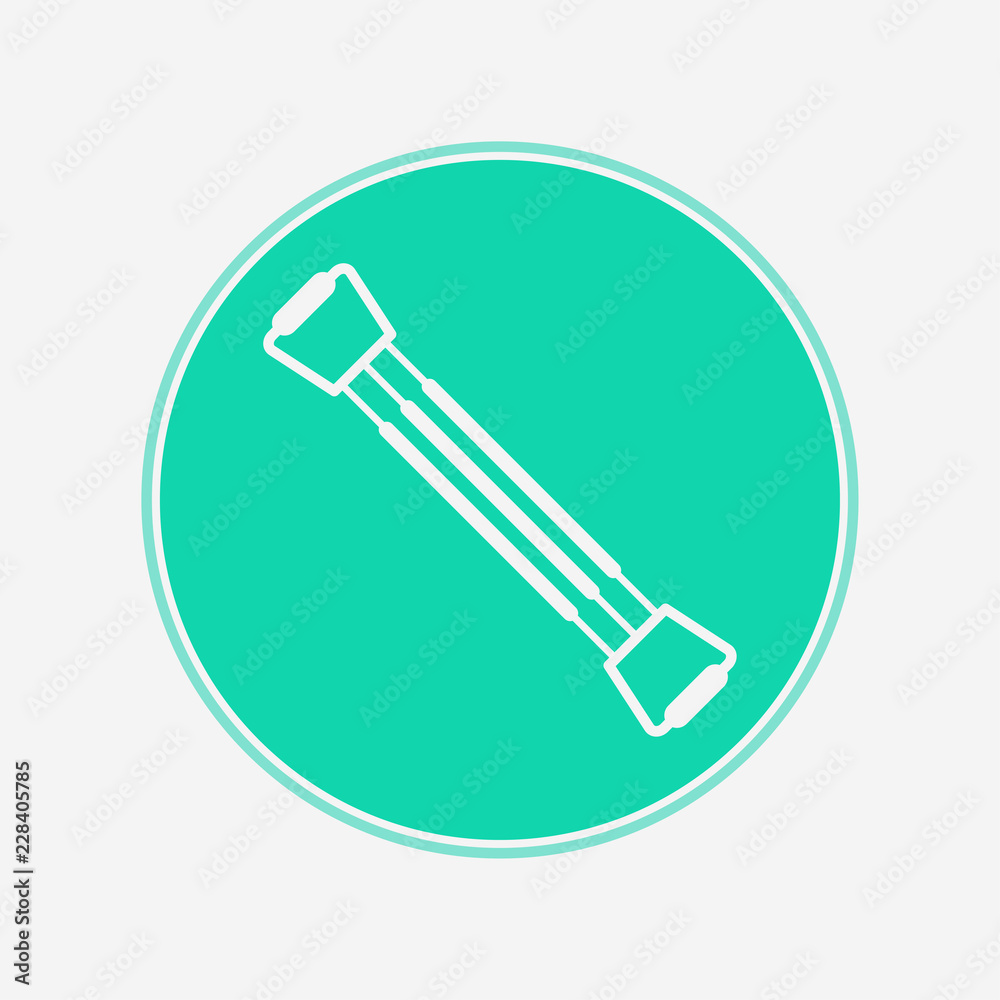 Chest expander vector icon sign symbol Chest expander vector icon sign symbol