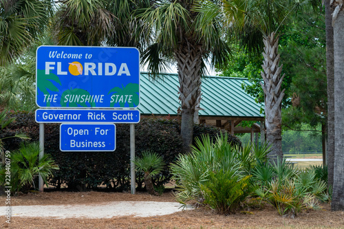 Florida welcome sign