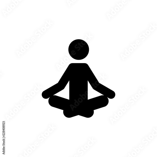 meditate, relax icon. Element of yoga icons. Premium quality graphic design icon. Signs and symbols collection icon for websites, web design, mobile app