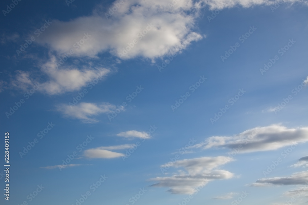 Beautiful blue sky full of clouds in france,europe Beautiful blue sky full of clouds in france,europe