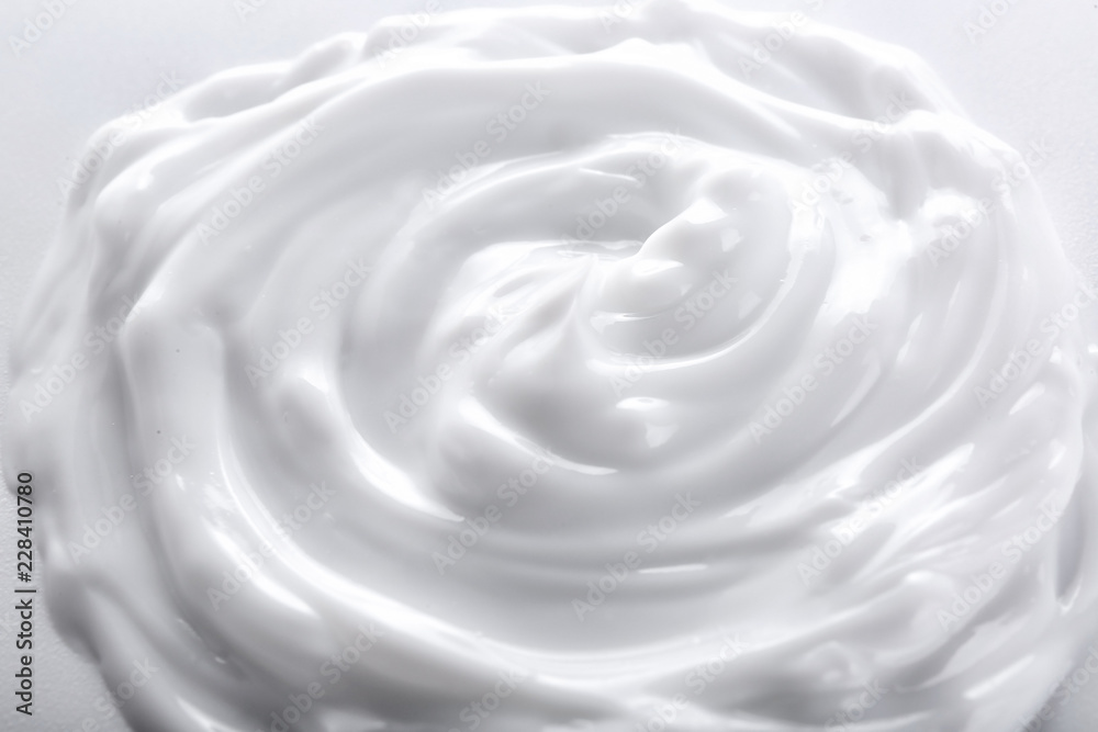 Texture of body cream, closeup