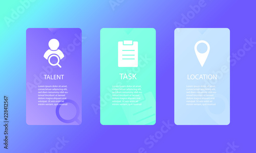 employee recruitment search web banner, brochure, label, banner  design template. design material.