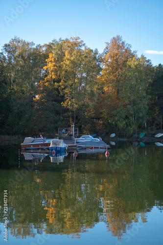 A small port on an island photo