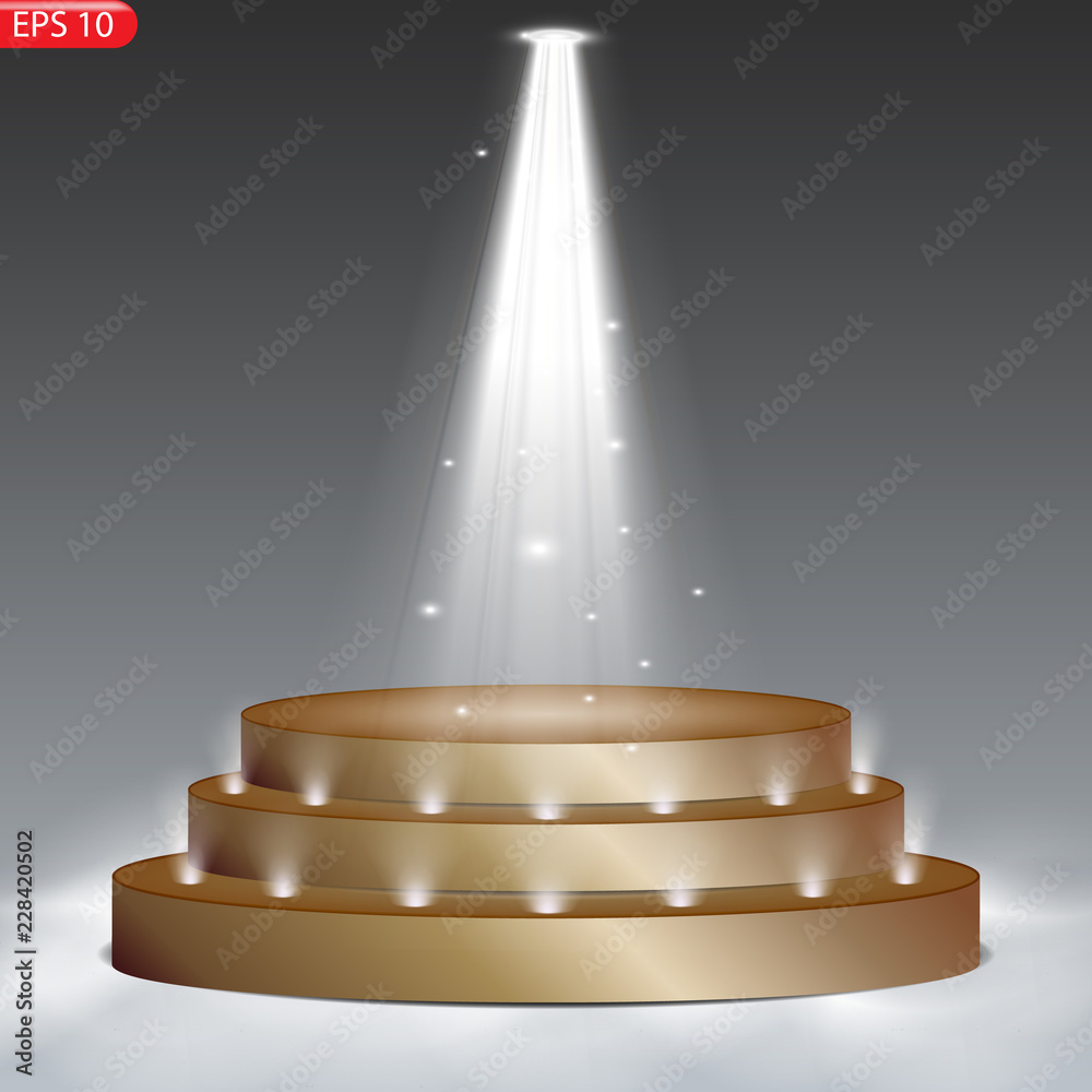 Obraz premium Stage podium with lighting