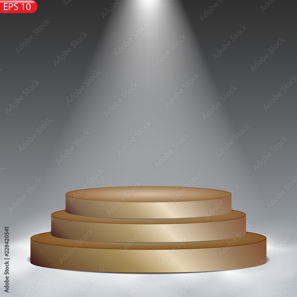 Obraz premium Stage podium with lighting