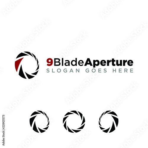 9 Blade Aperture Photography Logo Large Opening