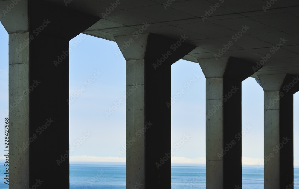 トンネル　海　空　素材