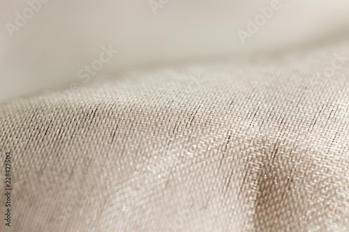 Background white silk fabric macro