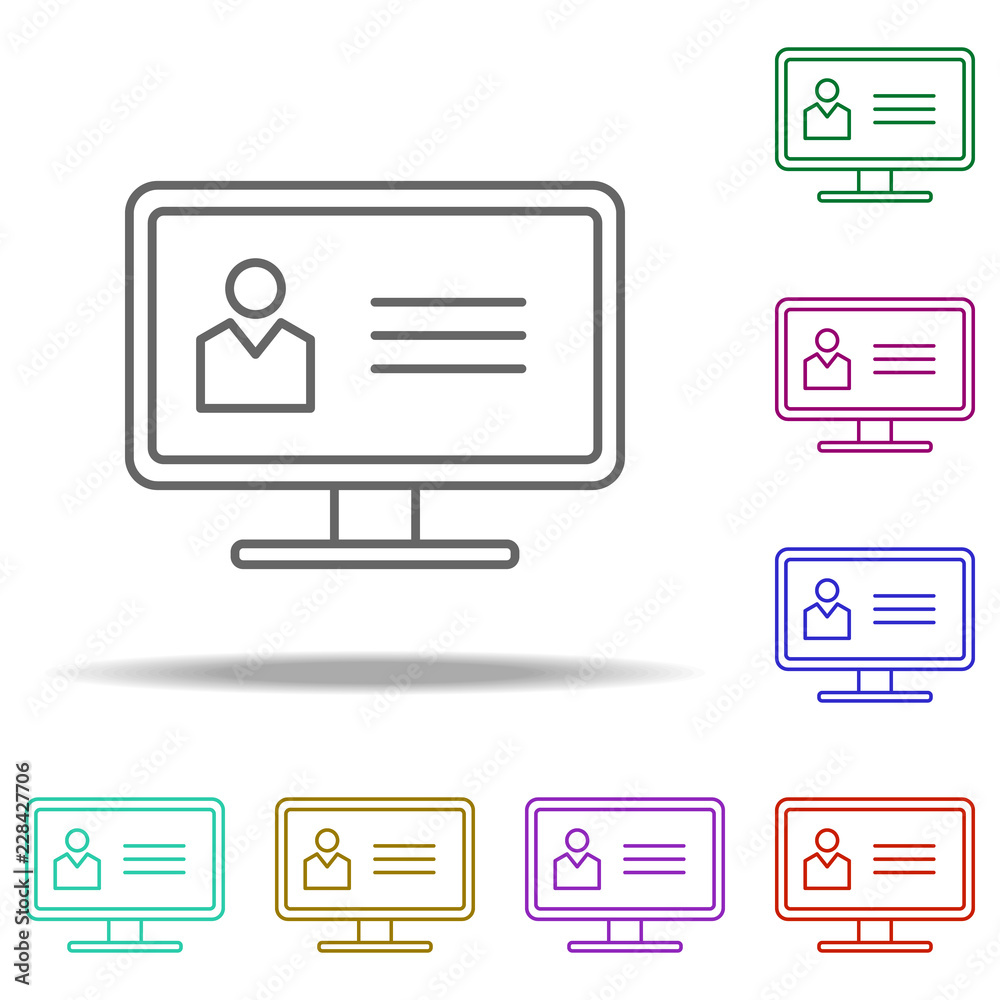 profile information icon. Elements of Web in multi color style icons. Simple icon for websites, web design, mobile app, info graphics profile information icon. Elements of Web in multi color style icons. Simple icon for websites, web design, mobile app, info graphics